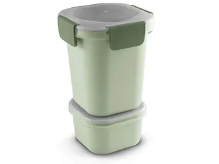 Sigma Home food to go lunchbeker 0,95L groen - 11,5x11,5x18,5cm - 1