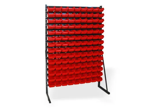 zichtbakkenstelling,HxBxD 1650x1114x350mm,126bakken kunststof