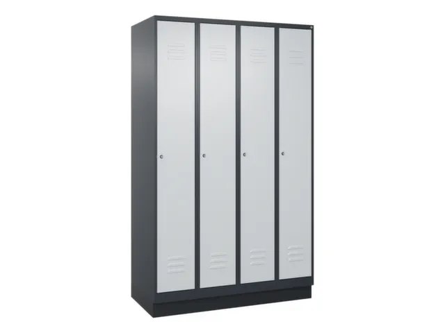 locker voor scheiding van kleding,HxBxD 1950x1200x500mm,4vak