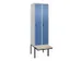locker voor scheiding van kleding,HxBxD 2120x600x815mm,2vak