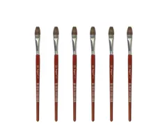 Penseel Kangaro Serie 121 plat Nr. 12 geitenhaar doos 6 stuks