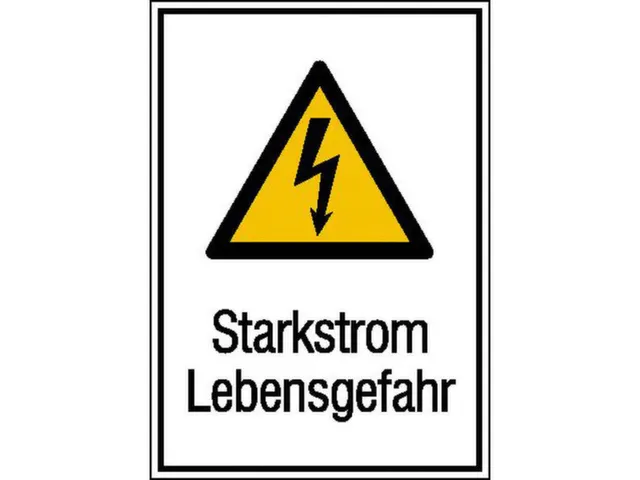 waarschuwings-combibord,Sterkstroom levensgevaar,hard PVC