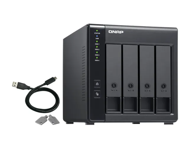4x 3.5 inch SATA, 1x USB 3.2 Gen 1 Type-C, 65 W, 100-240V, 168.5 x 160