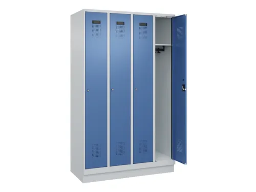 locker,HxBxD 1950x1200x500mm,4vak,vak B 300mm,cil.-slot,sokkel