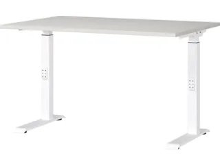 In hoogte verstelbaar bureau,HxBxD 680-910x1200x800mm,blad lichtgrijs - 1