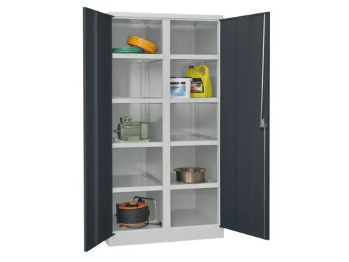 zwaarlastkast 1950x1040x630mm openslaande deuren RAL7035 front RAL7016