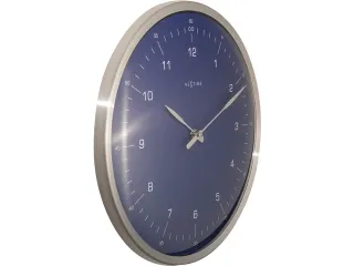 Wandklok NeXtime 60 minutes Ø33cm metaal blauw streep/cijfers - 3
