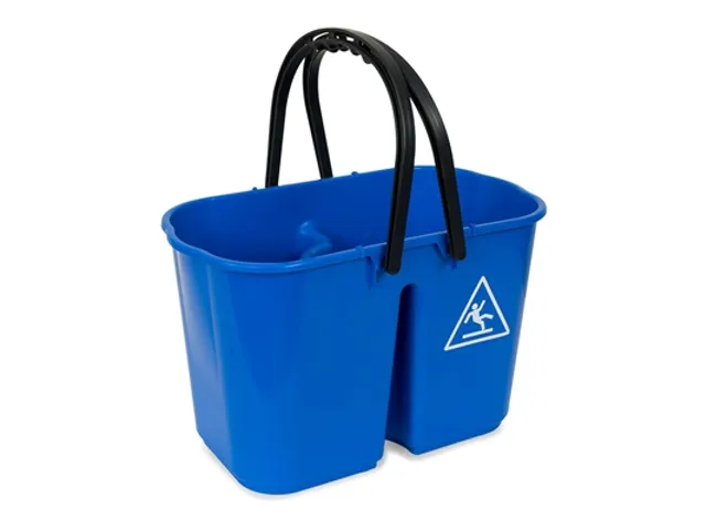 Spaanse dubbele mopemmer blauw - zonder wringer