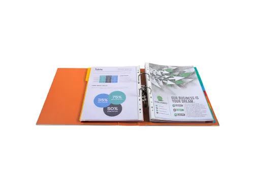 Ordner PP Prem'Touch A4maxi 80mm oranje