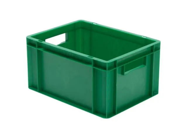 Euronorm-Stapelbak 19l 210x 400x 300mm Wanden/Bodem Gesloten Groen