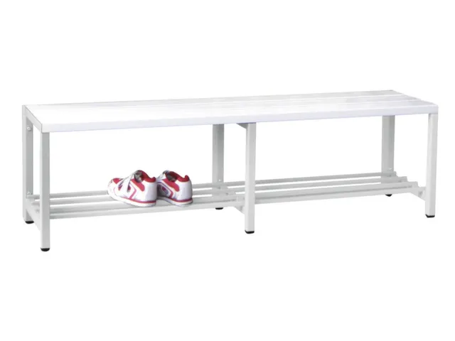 omkleedbank,HxLxD 430x1500x370mm,onderstel RAL9010