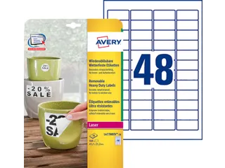 Etiket Avery L4778REV 45.7x21.2mm wit 960stuks - 6
