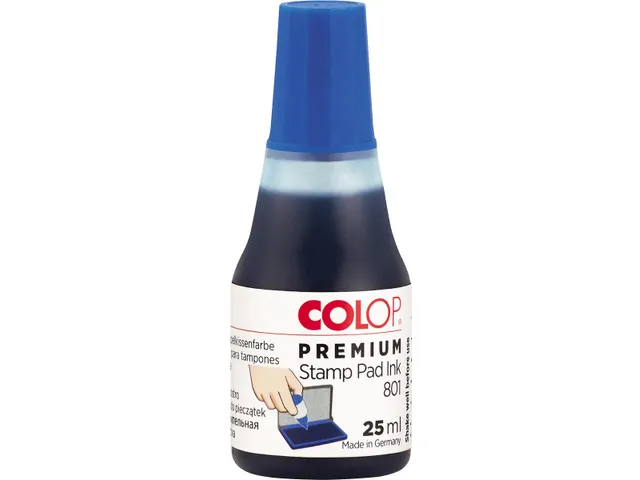 Colop stempelkussen Inkt Blauw 25ml Blister 2 stuks