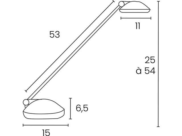 Joker oceanis bureaulamp LED blauw