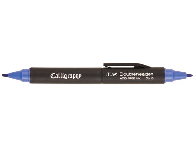 Kalligrafiepen Itoya CL10 1.5mm én 3.0mm penpunt blauw | ArtSupplyShop.nl