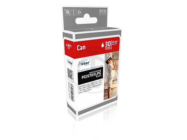 As16001 Astar Canon Pgi570Xl Mg Inkt Zwart Hc Rebuilt 500Pagina's 22Ml
