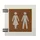 Premium Pictogram Glasslook Houtlook Dames Heren 150x150mm