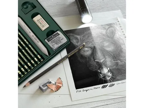 Grafietpotlood Faber-Castell Pitt Mat 6B