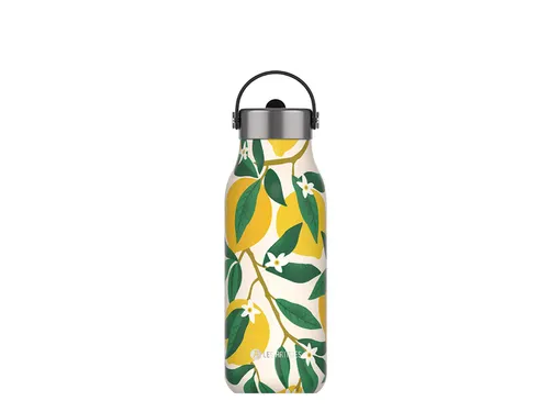Thermosfles 2.0 Les Artistes Paris 1000ml Lemon met geïntegreerd riet