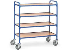 Bijzetwagens 32940 4 Etages Hout 250kg 940x470mm Ral5007