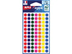 Etiket Assorti Rond Ø8mm 385ST