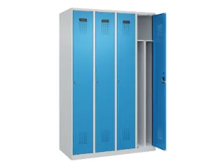 locker voor scheiding van kleding,HxBxD 1850x1200x500mm,4vak - 1