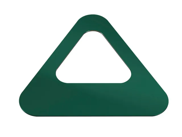 Oplegdeksel,V. Afvalbak 1X60L,Driehoekig,1Opening,Staal,Groen