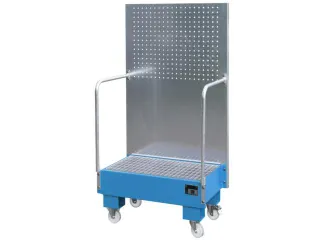 verrijdbare opvangbak,v. 2x60l vat,opvangvol. 60l,HxBxD 1685x890x570mm - 1