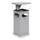 Combi-Asbak Staalplaat Antraciet 910x395x395mm 3 Inworpopeningen