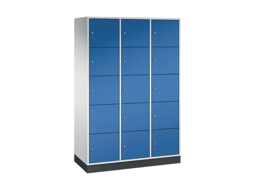 grootvolume-lockersysteem,RAL 7035/RAL 5010,HxBxD 1950x1220x500mm