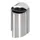 Afvalbak RVS 50 Liter HxB 800x480mm binnenbak verzinkt