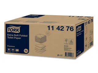 Toiletpapier Tork T3 gevouwen Premium 114276 2-laags 30x252vel - 2
