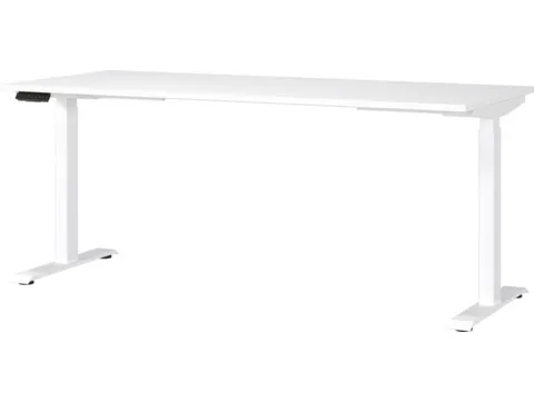 Elektrisch ihv bureau,HxBxD 720-1200x1800x800mm,blad wit,T-voet wit