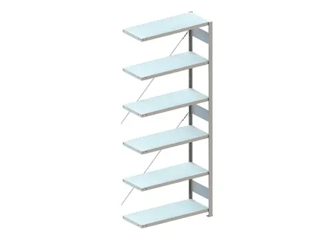 Inhaakstelling Aanbouwveld Hxbxd 2500x1006x436mm 6legborden 200kg