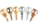 Schaar Westcott Kids 13cm "wild ones" ronde punt 6 stuks assorti motie