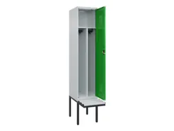 locker met bank,voor scheiding van kleding,HxBxD 2120x400x815mm,1vak