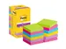 Memoblok Post-it 654 Super Sticky 76x76mm 90 vel rainbow 12 stuks