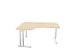 bureau in vrije vorm,HxBxD 740x1600x1200mm,vrije vorm,NE-esdoorn