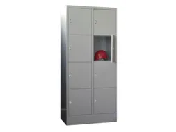 lockerkast,RAL 7035,HxBxD 1850x800x500mm,2x4vakken,vak B 400mm
