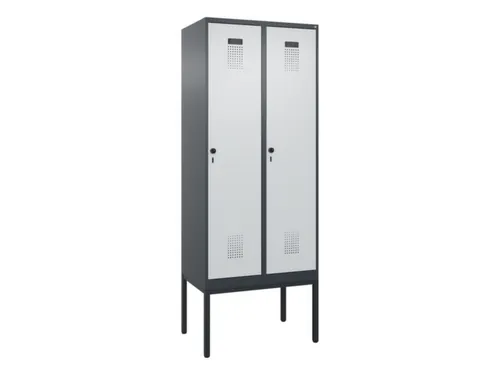 locker,HxBxD 2120x800x500mm,2vak,vak B 400mm,draaigrendel