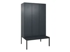 locker voor scheiding van kleding,HxBxD 2120x1200x815mm,3vak