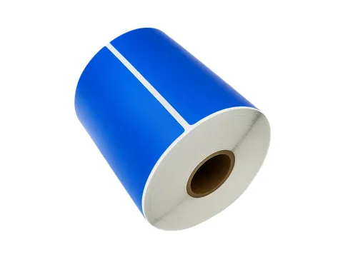 Gekleurde verzendlabels op rol 102x152mm Blauw 2800 etiketten