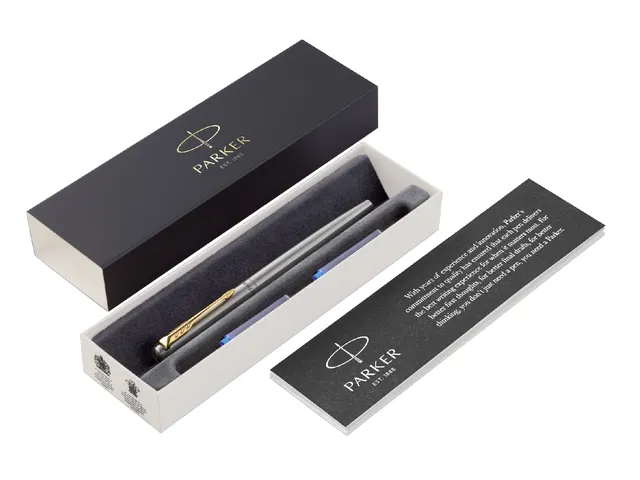 Vulpen Parker Jotter stainless steel GT medium Giftbox