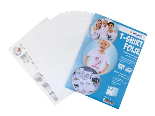 HERMA 4525 T-shirt folie voor licht textiel A4 20 vel