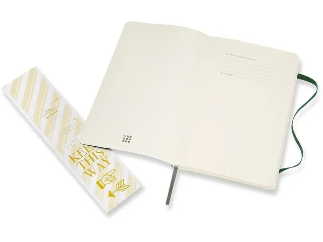 Notitieboek Moleskine large 130x210mm lijn soft cover myrtle green