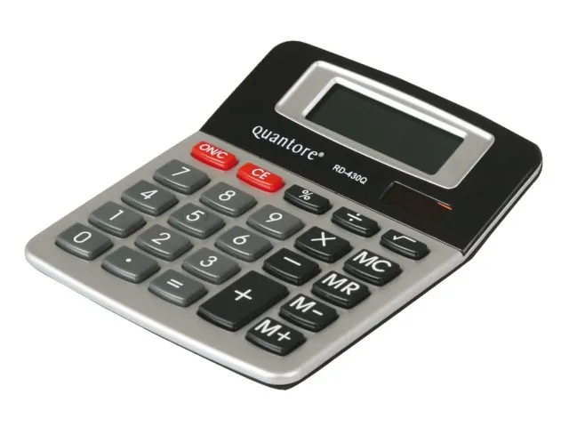 Quantore GR-430Q Dualpower Rekenmachine met 8-cijferig display