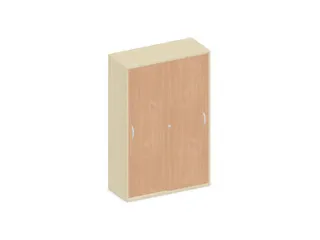 Schuifdeurkast 1540x1000x430mm Romp Esdoorn Decor Front Beuken - 1