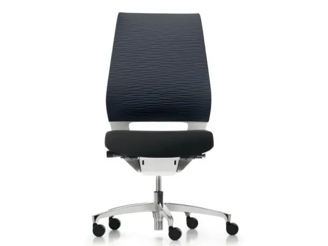 Siège De Bureau Pivotant Assise Noire Dossier Anthracite