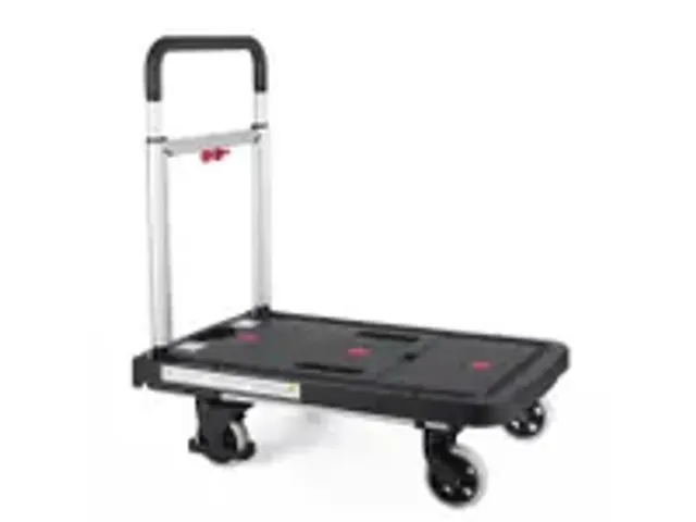 OUTLET Transportkar Pavo platform trolley inklapbaar 137kg zwart