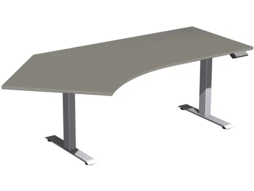 Elektrisch in hgte vst. hoekbureau,HxBxD 730-1230x2166x1130mm
